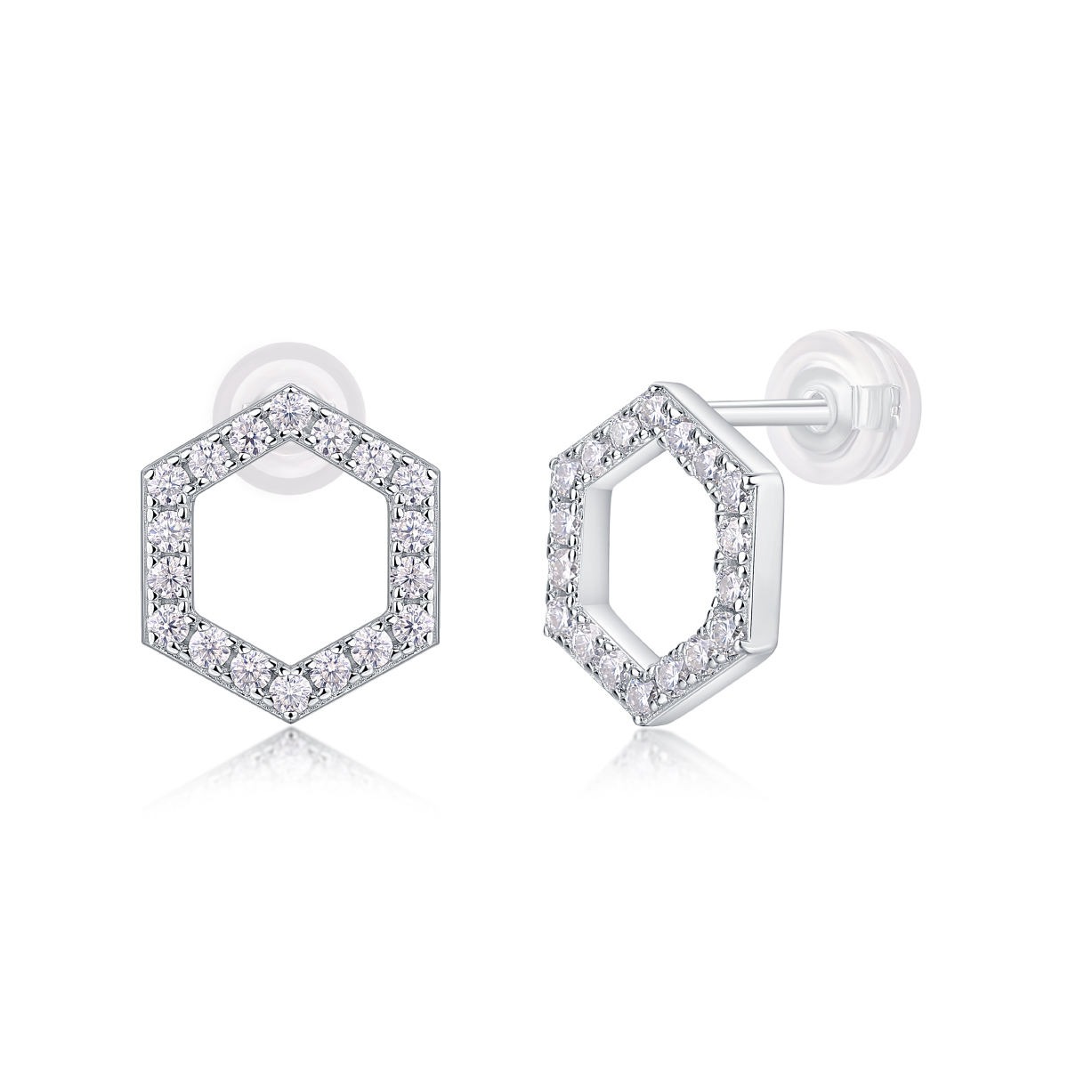 Moissanite S925 sterling silver earrings - Image 6