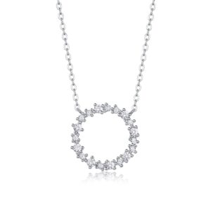 High quality moissanite pendant necklace silver GRA certificate moissanite fashion jewelry necklace