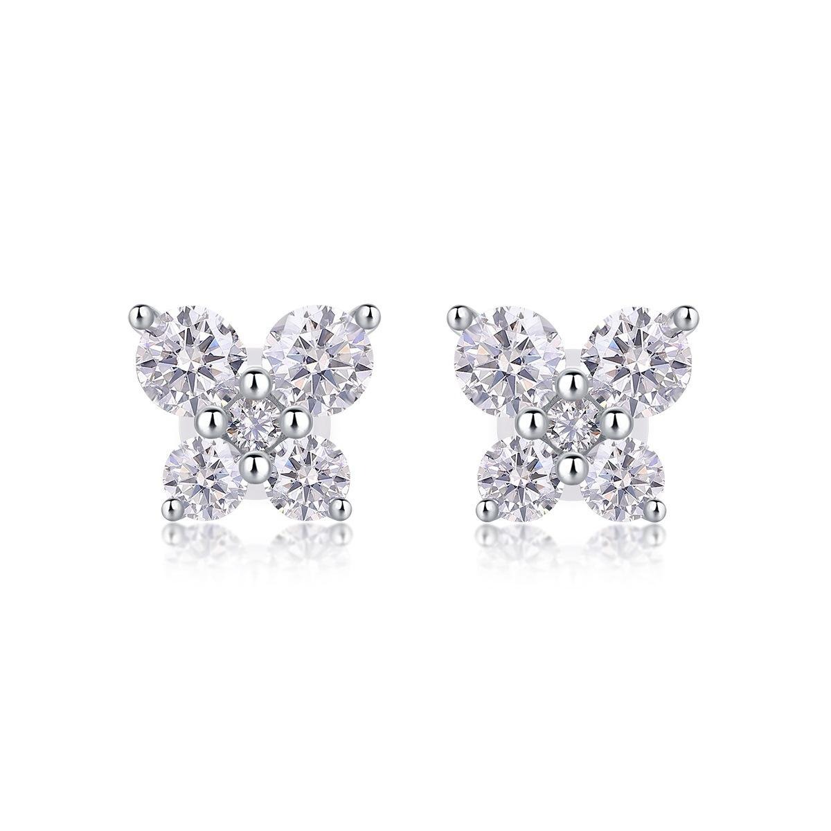 Moissanite S925 sterling silver earrings - Image 2