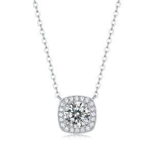 Sterling Silver Circle Pendant Necklaces  S925 Jewelry Sets 925 Sterling Silver