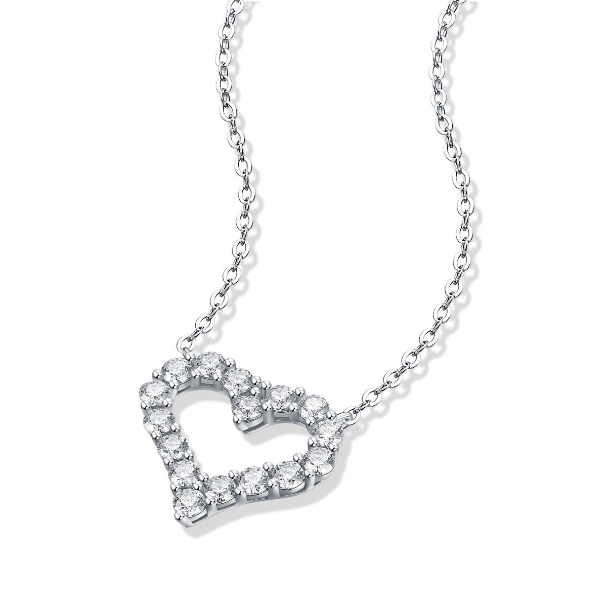 Vvs D Diamond Moissanite S925 Sterling Silver 1Carat Pendant Necklace For Women Jewelry - Image 2