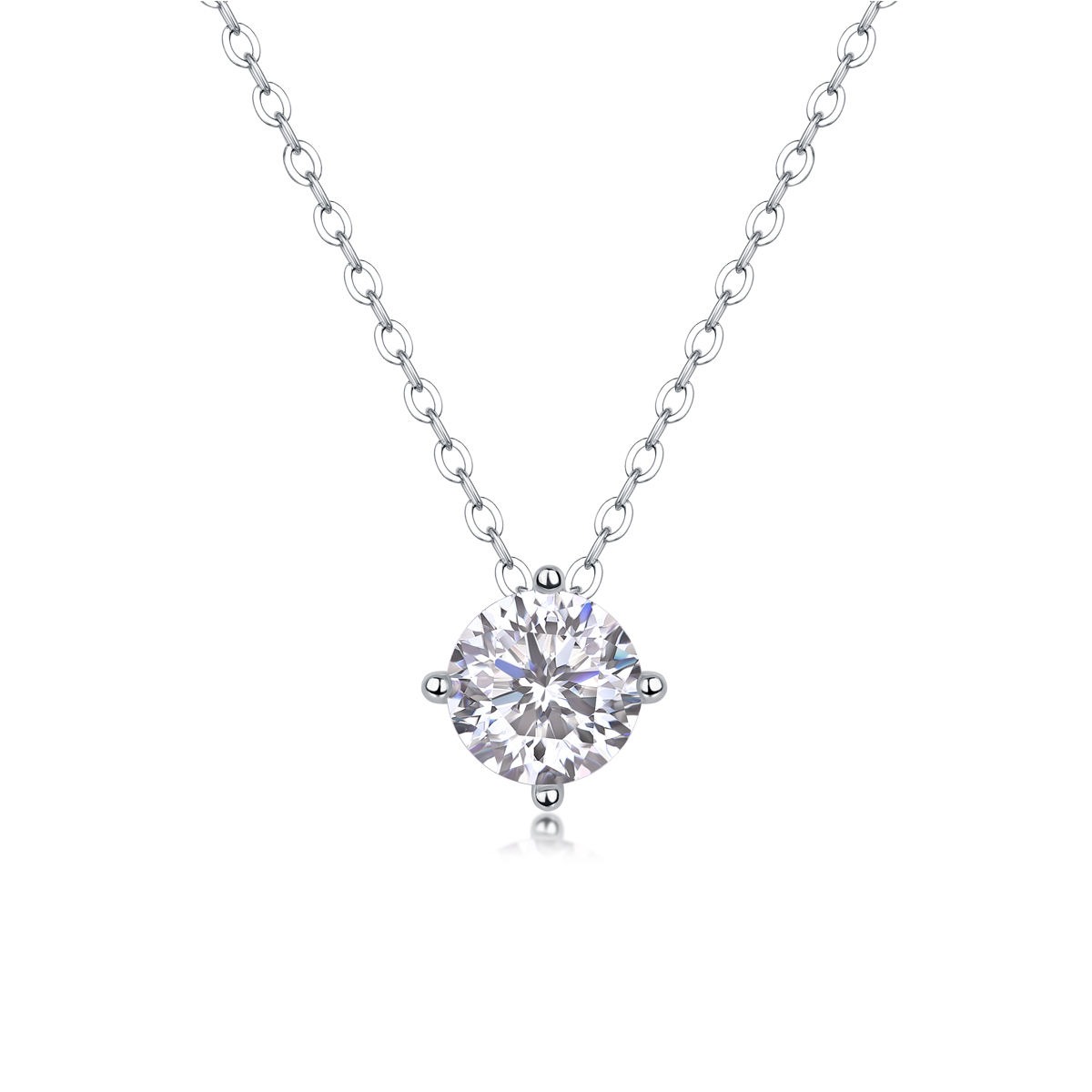 Moissanite Pendant Silver Jewelry Women Gift Party Sterling Stone Wedding Technology party