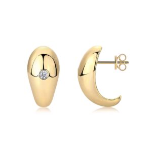 Moissanite S925 sterling silver earrings