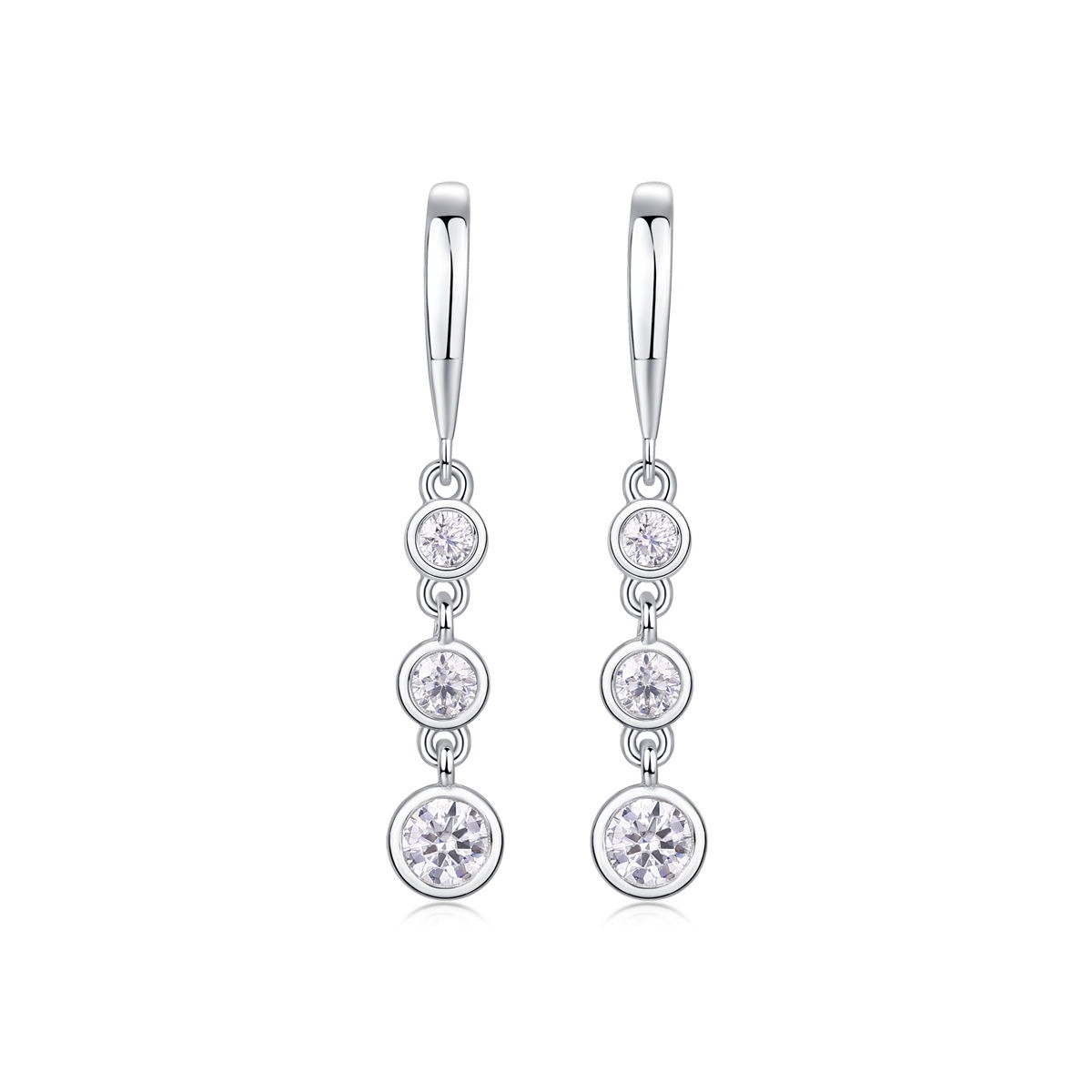 1CT Moissanite S925 sterling silver earrings