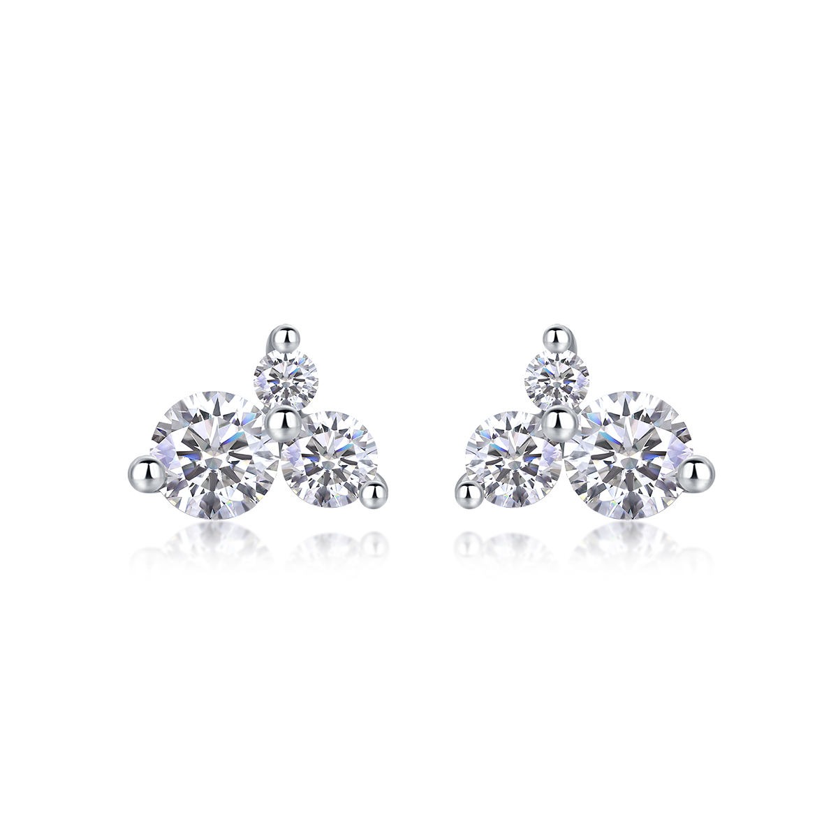 Moissanite S925 sterling silver earrings - Image 2