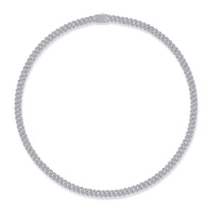 Fashion Femme Jewelry Gift Women 925 Sterling Silver VVS Moissanite Diamond Link Chain Bracelet