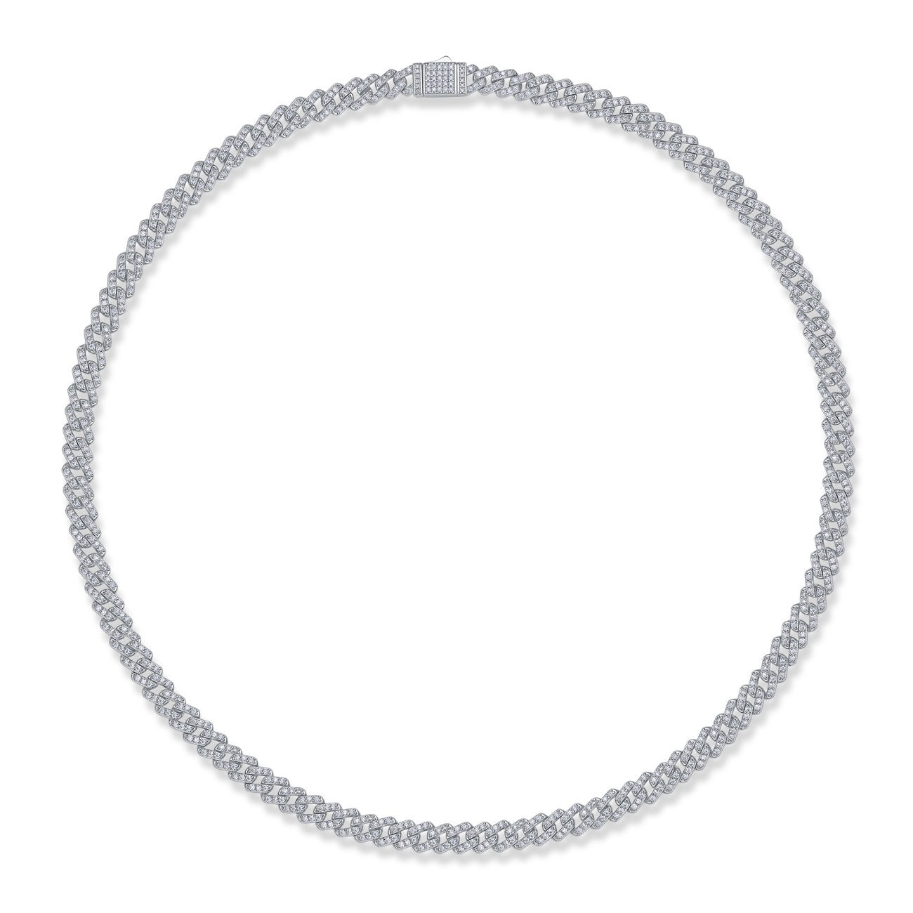 Fashion Femme Jewelry Gift Women 925 Sterling Silver VVS Moissanite Diamond Link Chain Bracelet