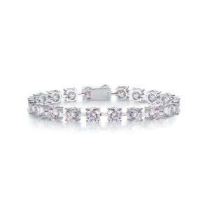 Moissanite Diamond Chain Tennis Bracelet 925 Sterling Silver for Women Fine Jewelry Bracelets & Bangles