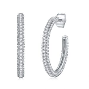 Moissanite S925 sterling silver earrings