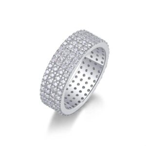 Moissanite Ring 925 Sterling Sliver Plated 18k Hip Hop Rings for Woman Man Party Sparkling Lab Diamond Fine Jewely No reviews yet