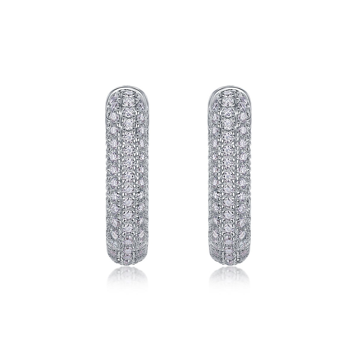 Moissanite S925 sterling silver earrings - Image 2