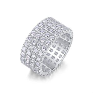 Moissanite Ring  S925 Sterling Silver Men's