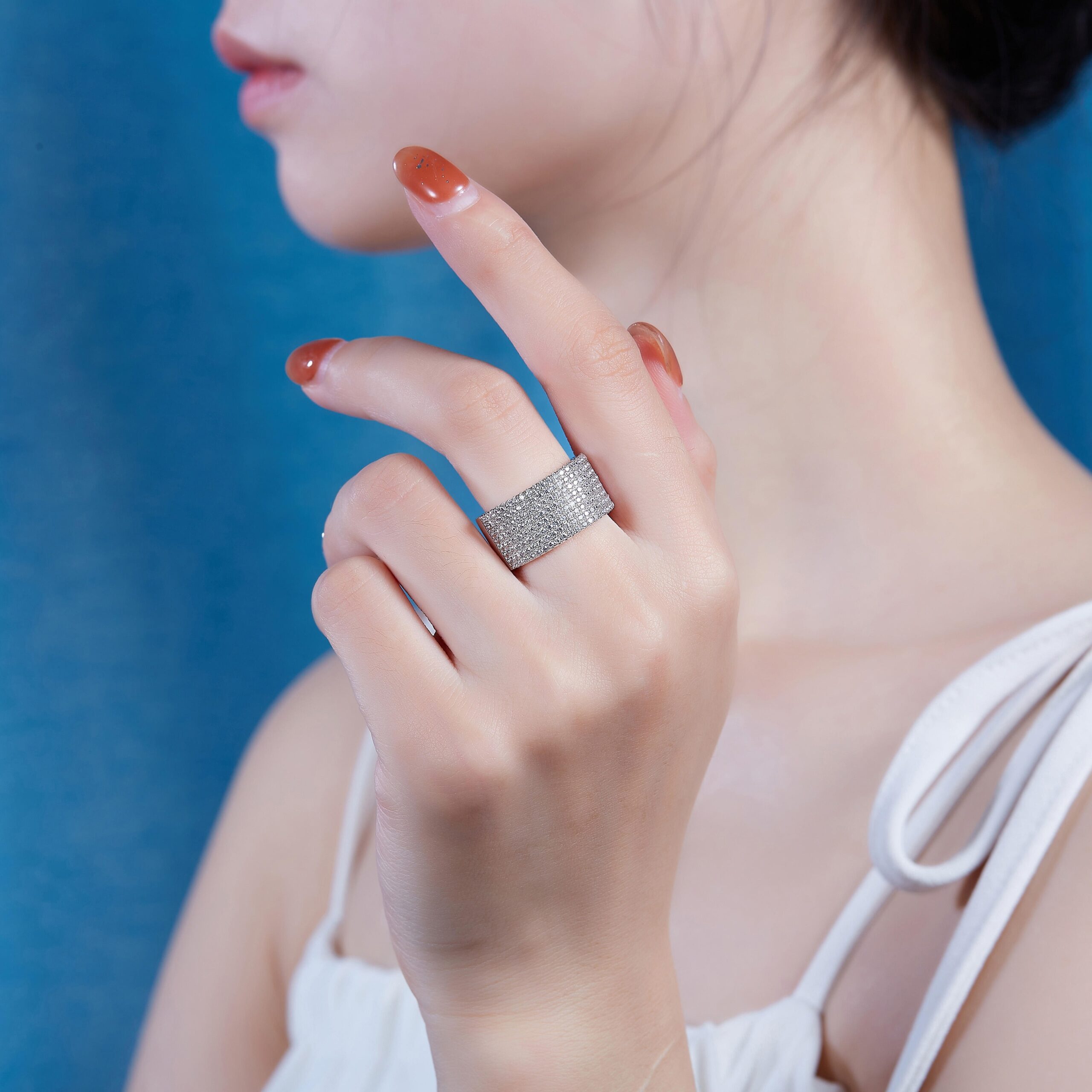 S925 Sterling Silver Ring High Quality Moissanite Diamond Engagement Ring Gift - Image 6