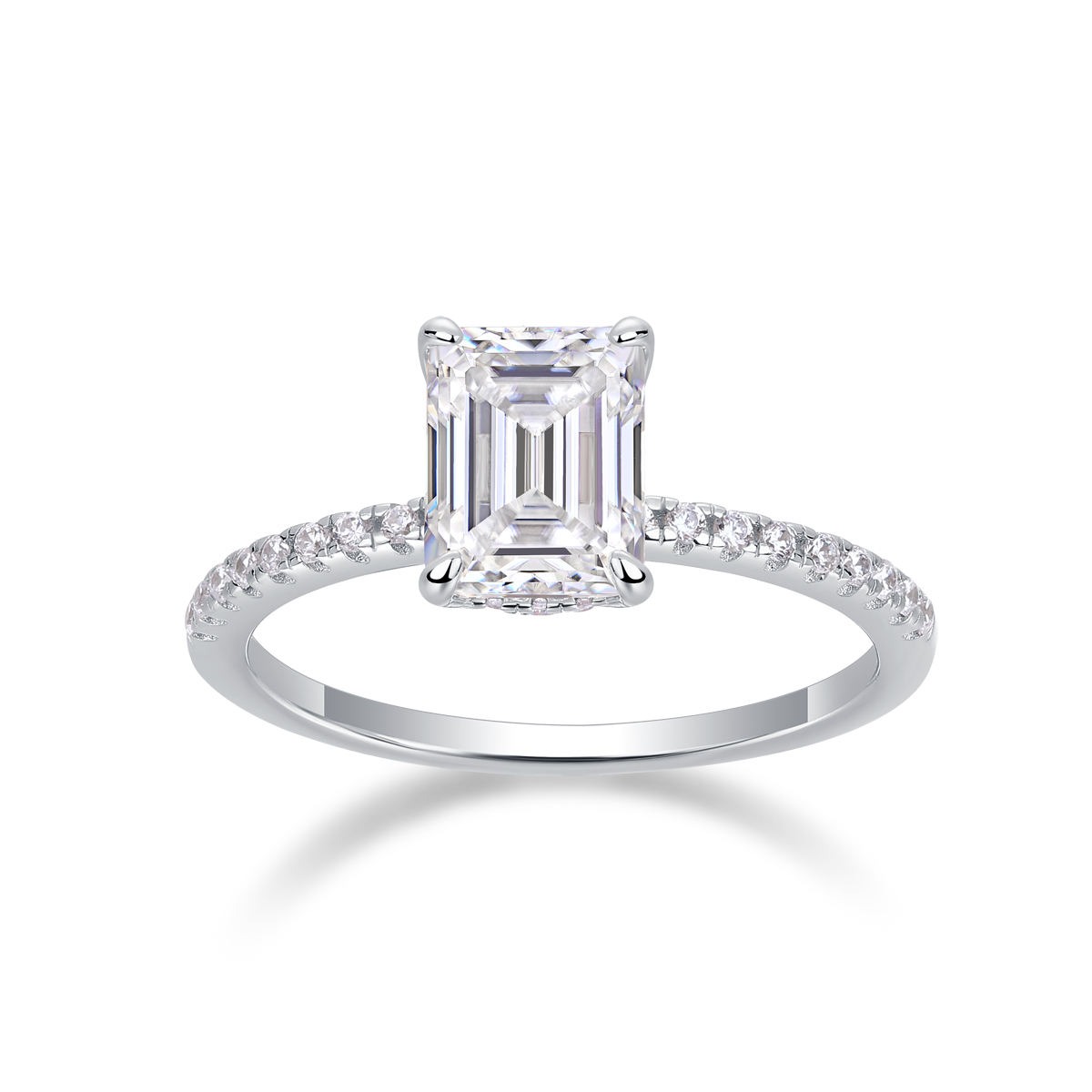 S925 Silver Men's Moissanite Fashion Women Ring For Sale - Image 3