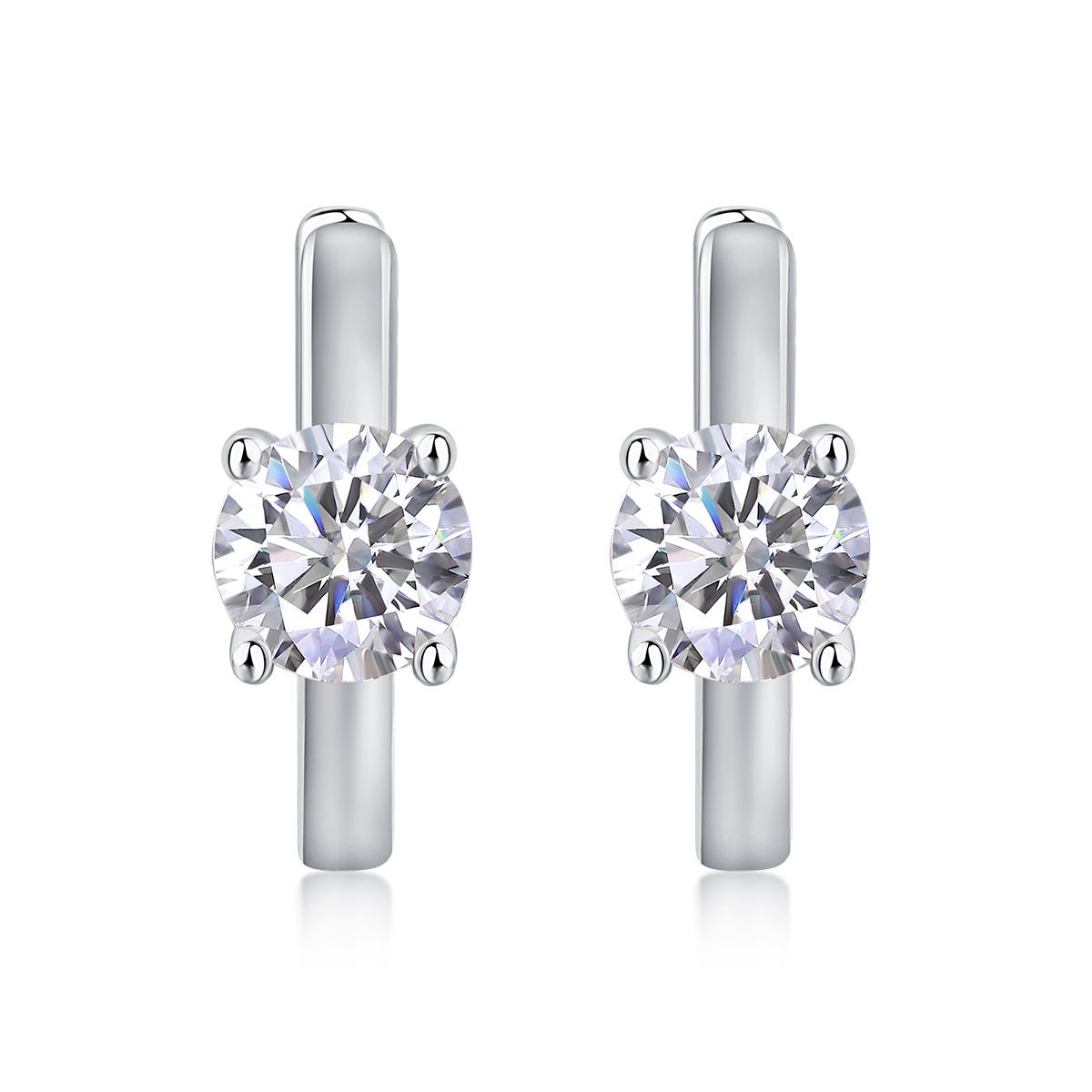 Moissanite S925 sterling silver earrings - Image 2