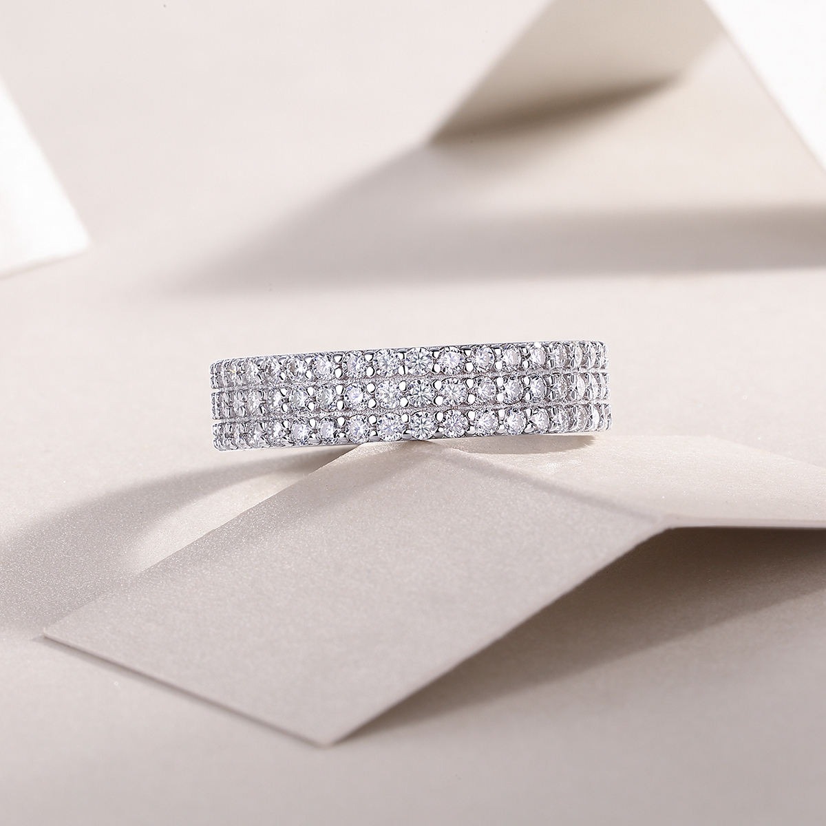 Factory New Designer S925 Silver women's Moissanite Fashion Women Ring - Image 6