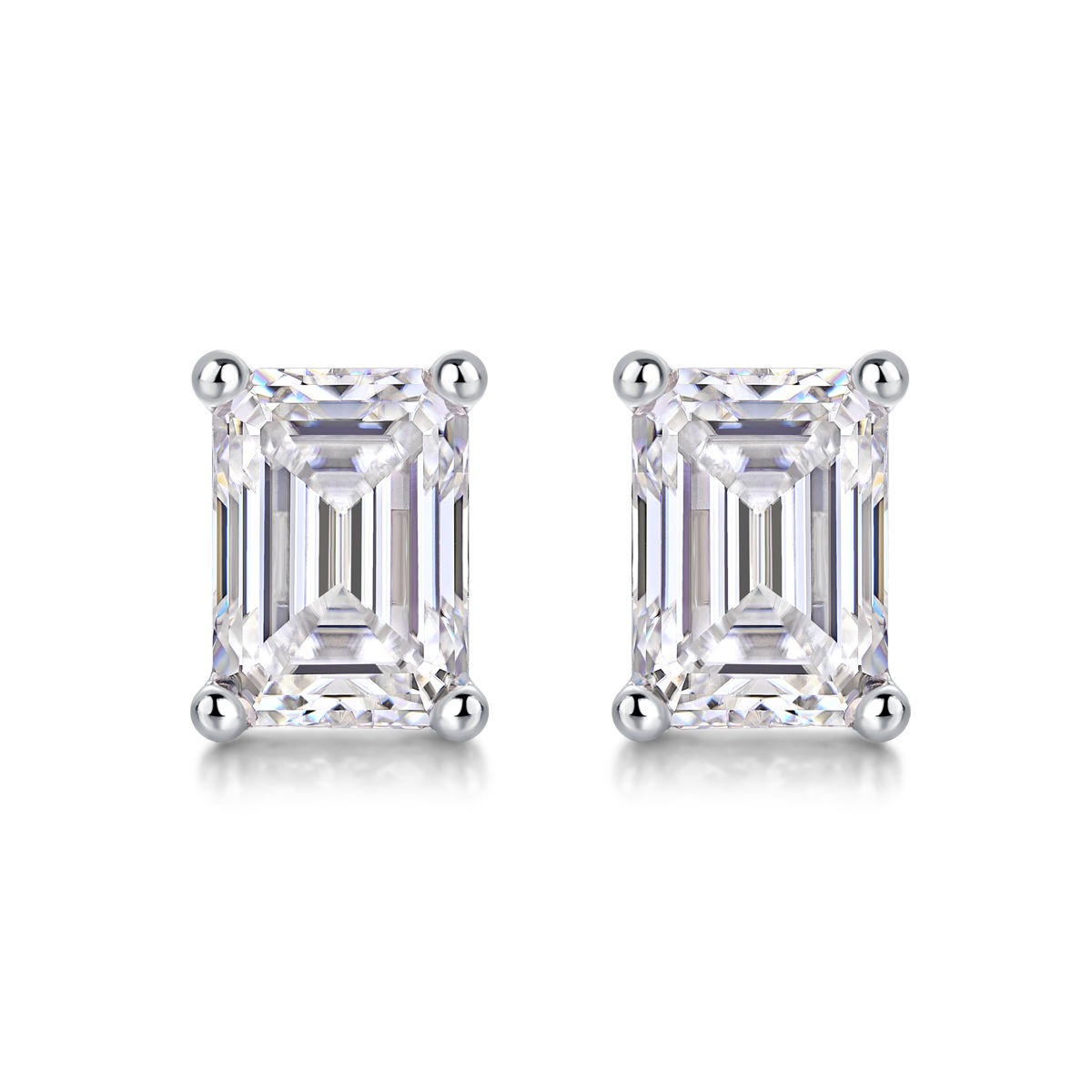 Moissanite S925 sterling silver earrings - Image 2