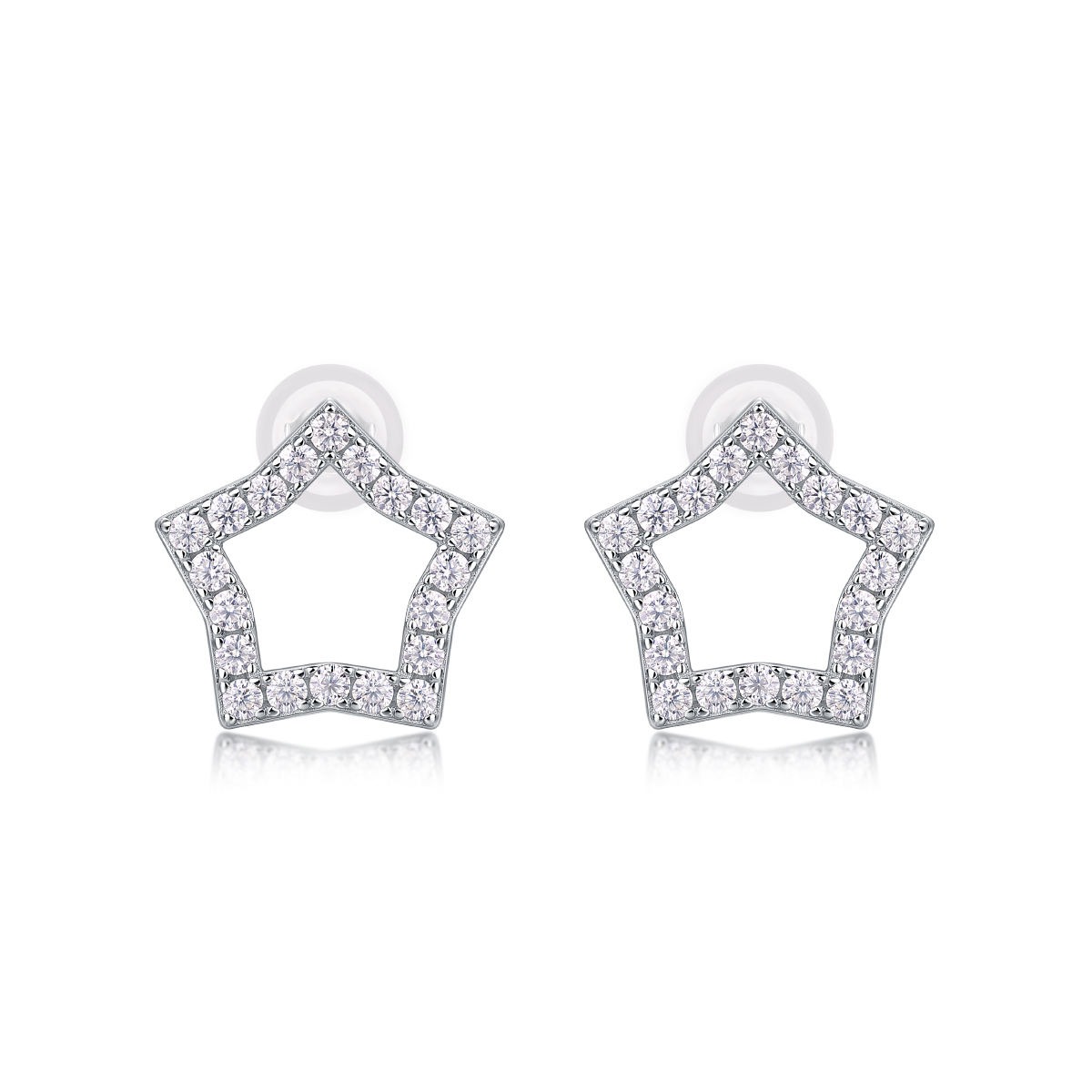 Moissanite S925 sterling silver earrings - Image 2