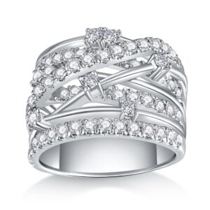 moissanite rings 925 sterling silver D VVS Ring Pass diamond tester Moissanite Diamond ring