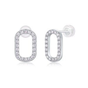 Moissanite S925 sterling silver earrings