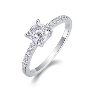 S925 sterling silver ring diamond moissanite love couple wedding engagement ring for women