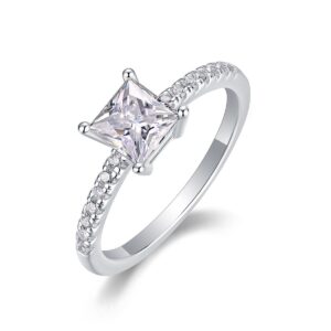 S925 moissanite ring wedding rings for women radiant moissanite diamond ring