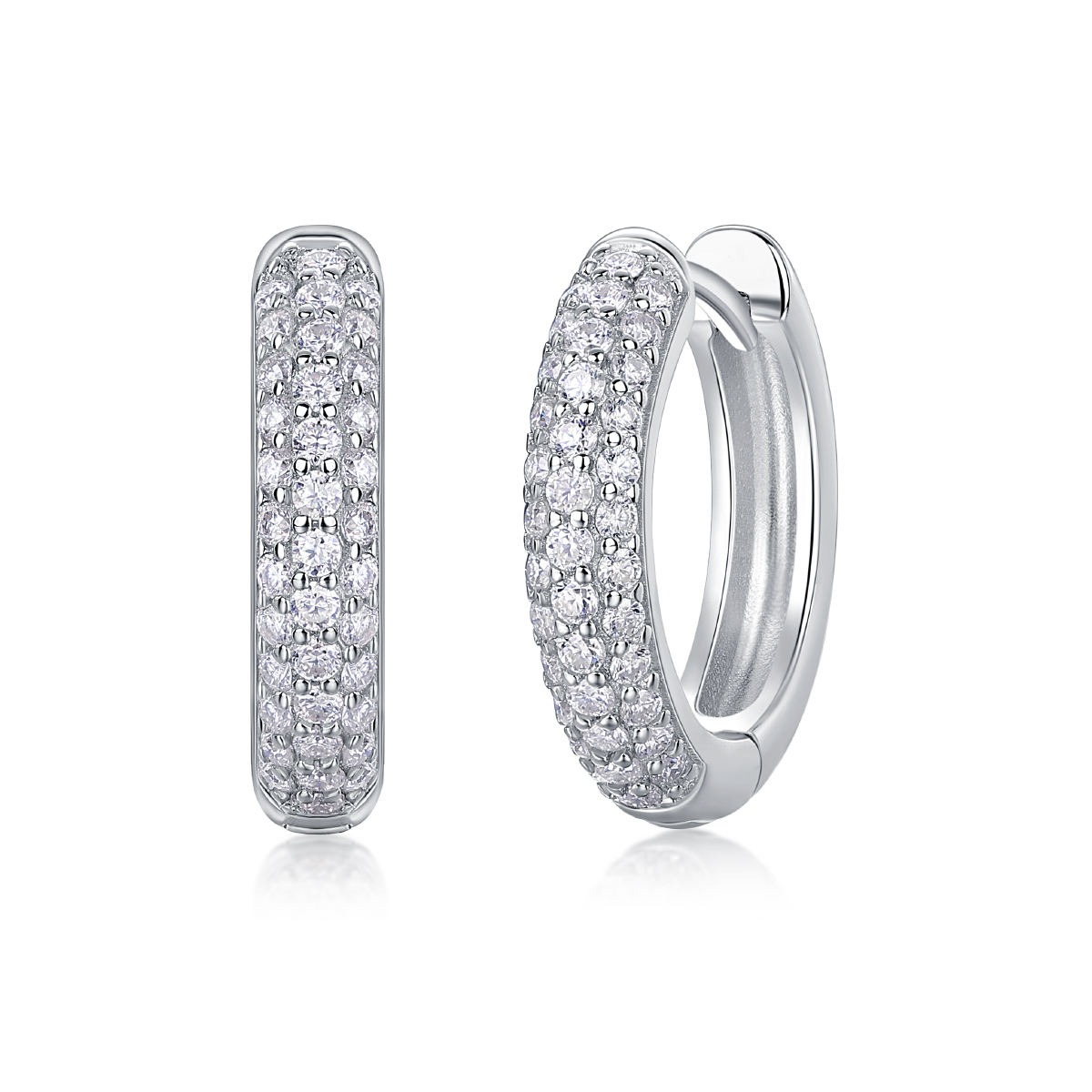 Moissanite S925 sterling silver earrings