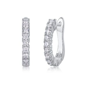 Moissanite S925 sterling silver earrings