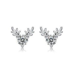 Moissanite S925 sterling silver earrings