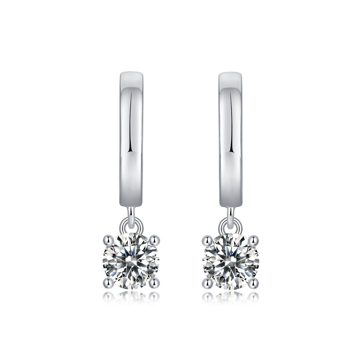 0.1CT Moissanite S925 Sterling Silver Earrings