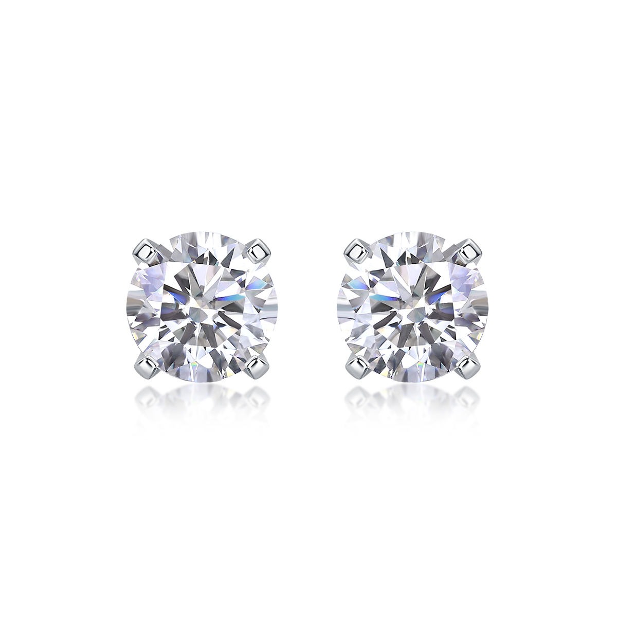 Moissanite S925 sterling silver earrings - Image 2
