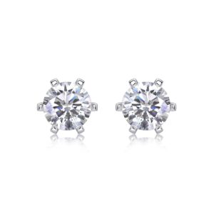 Moissanite S925 sterling silver earrings
