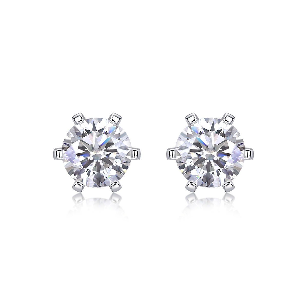Moissanite S925 sterling silver earrings