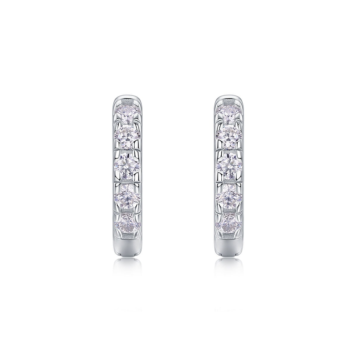 Moissanite S925 sterling silver earrings - Image 2