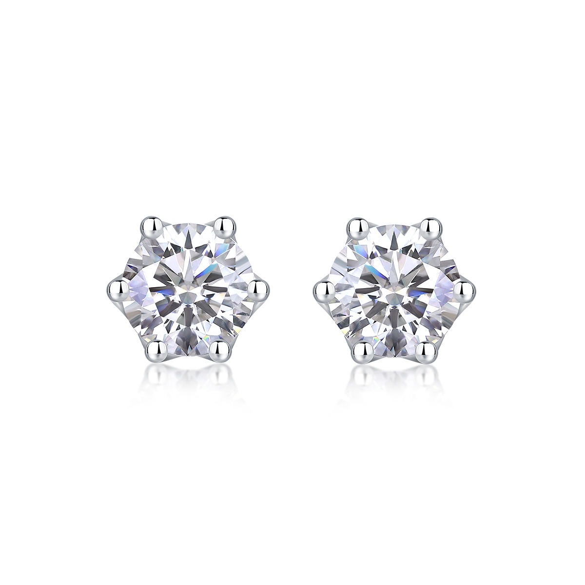 Moissanite S925 sterling silver earrings - Image 2
