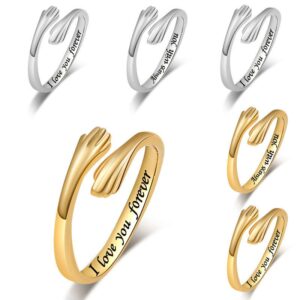 S925 sterling silver ring opening adjustable women's ring