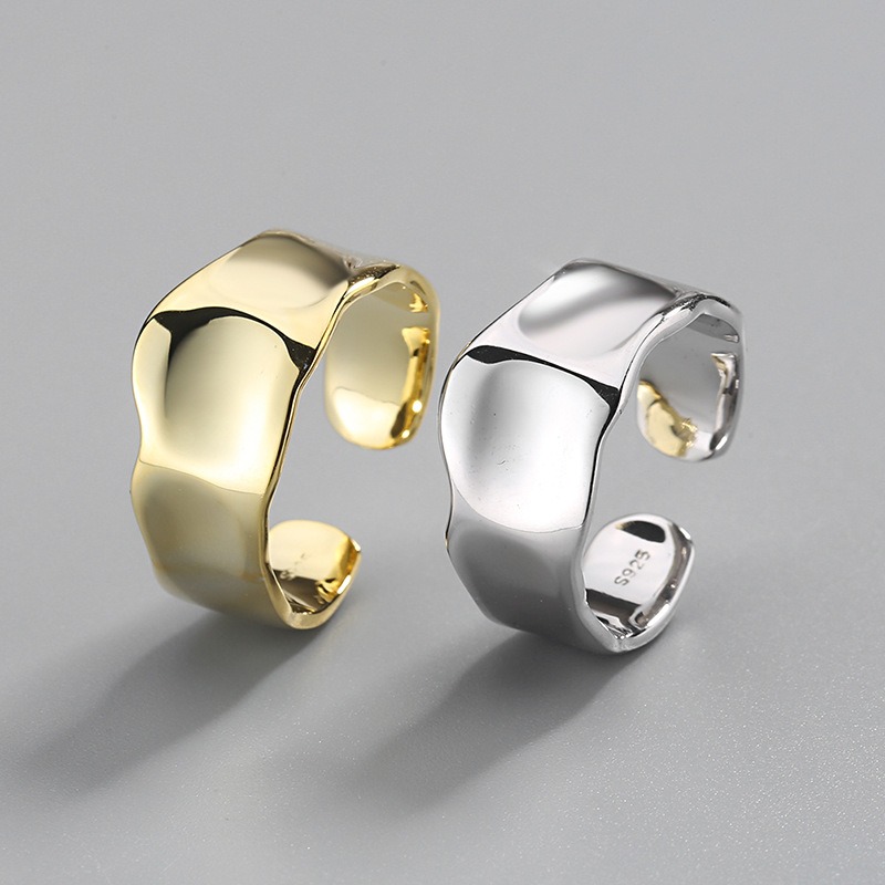 S925 sterling silver ring opening adjustable women's ring - Image 5