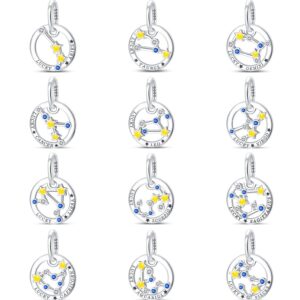 S925 Sterling Silver Beads DIY Constellation Jewelry Accessories