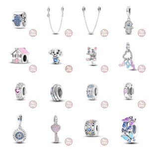 S925 Sterling Silver Beaded DIY Bracelet Accessories