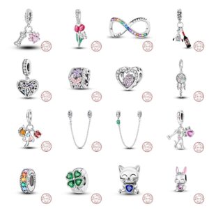 S925 Sterling Silver Beaded DIY Bracelet Accessories