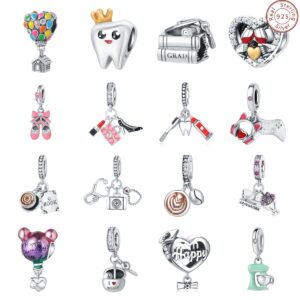 S925 Sterling Silver Beaded DIY Bracelet Accessories