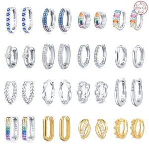 S925 sterling silver stud earrings