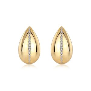 S925 sterling silver 2-piece Moissanite teardrop earrings