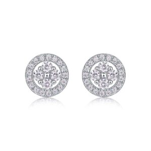 S925 sterling silver D Color 2mm Moissanite Earrings