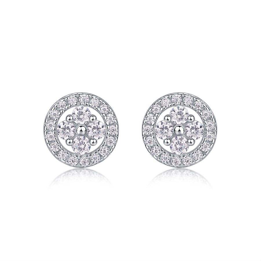 S925 sterling silver D Color 2mm Moissanite Earrings