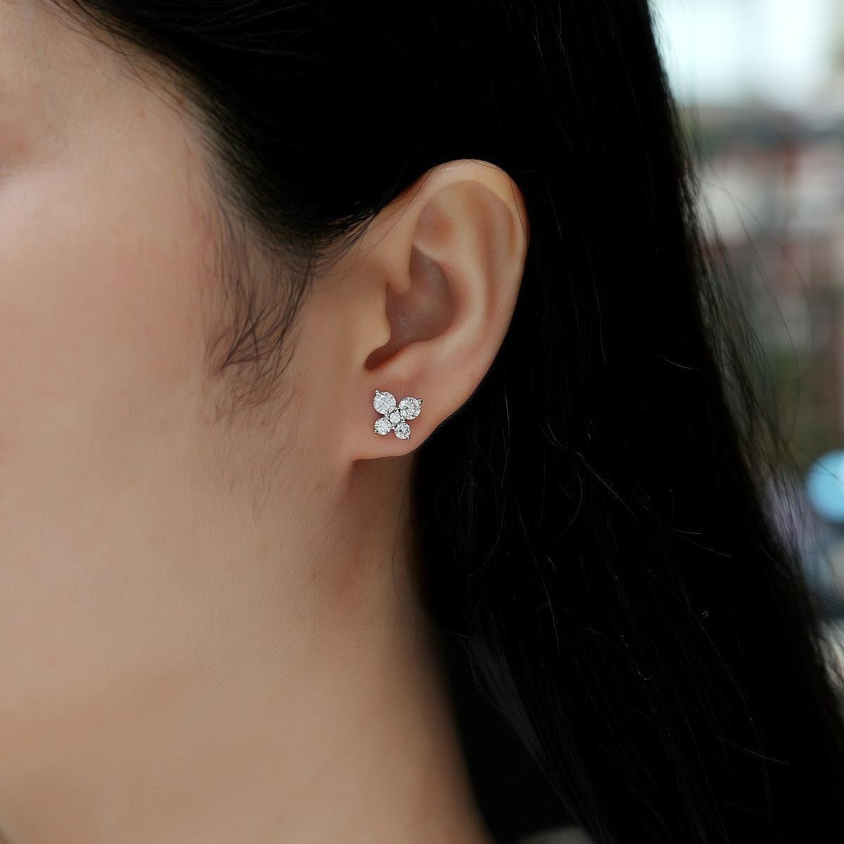 Moissanite S925 sterling silver earrings - Image 5