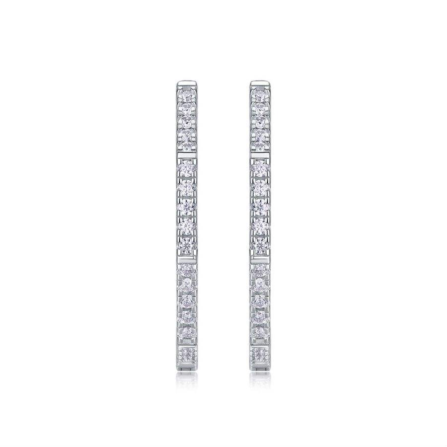 Moissanite S925 sterling silver earrings - Image 2