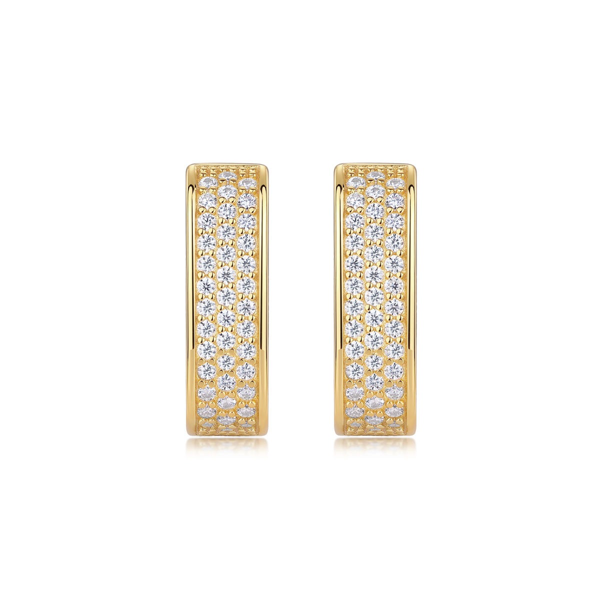 Moissanite S925 sterling silver earrings - Image 2