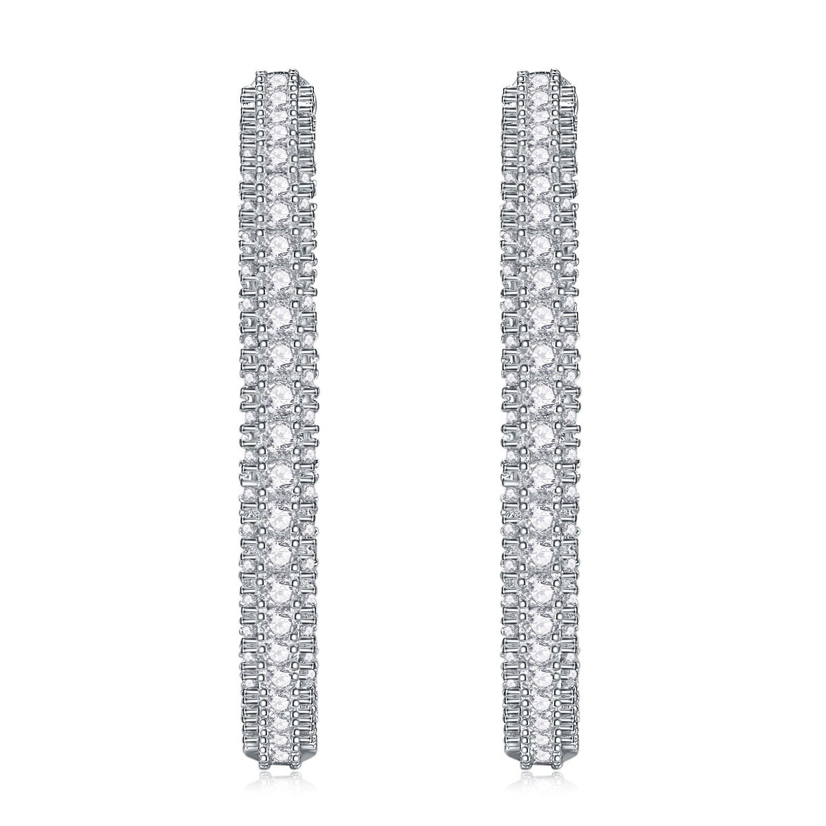 Moissanite S925 sterling silver earrings - Image 2