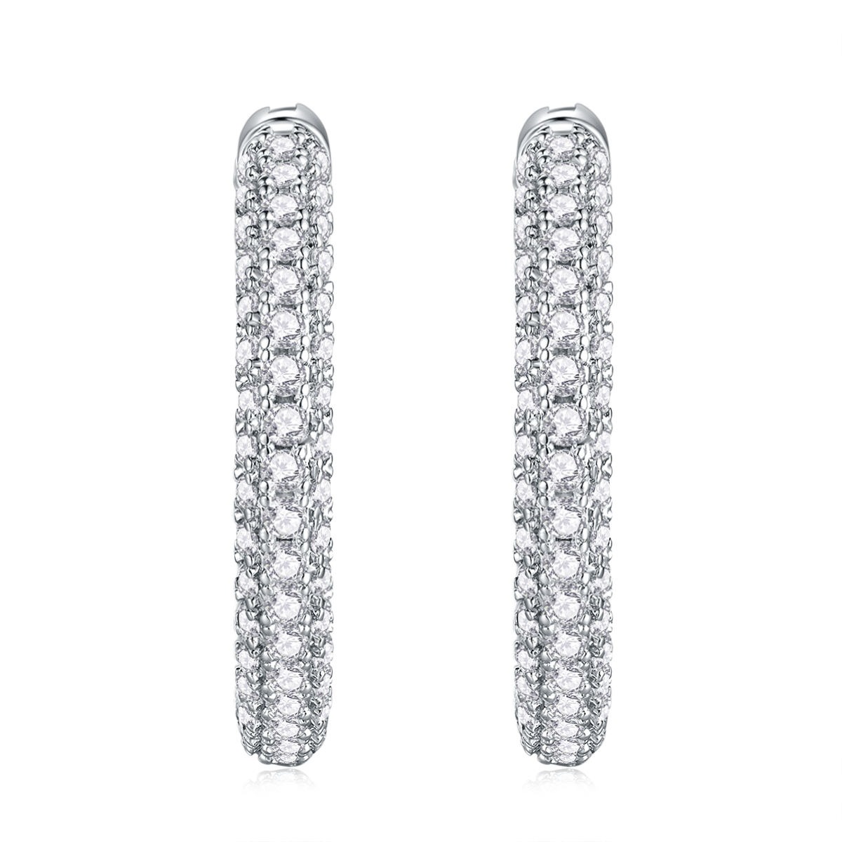 Moissanite S925 sterling silver earrings - Image 2